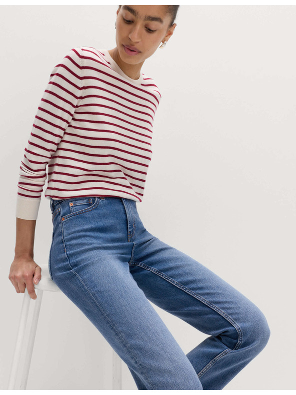 Marks & Spencer Modré dámské straight fit džíny Marks & Spencer