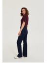 Moodo Bootcut džíny tmavě modré Moodo
