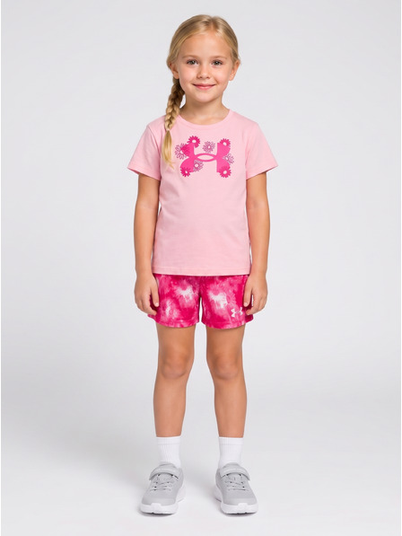 Under Armour Dívčí set Under Armour UA PRINTED BIKE SHORT SET