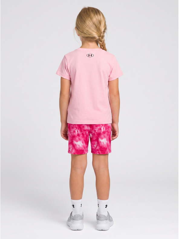 Under Armour Dívčí set Under Armour UA PRINTED BIKE SHORT SET