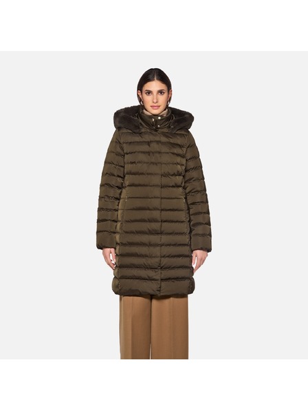 Geox Khaki dámská péřová bunda Geox Bettanie
