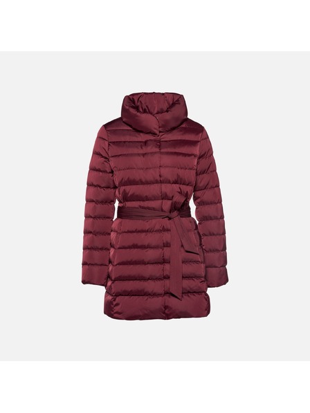 Geox Vínová dámská péřová bunda Geox Bettanie