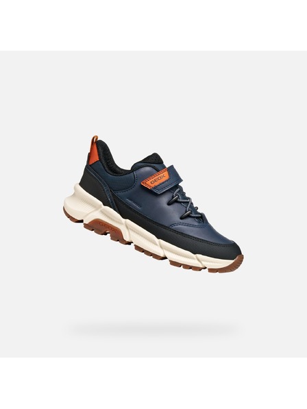 Geox Tmavě modré chlapecké tenisky Geox Flexyper Plus