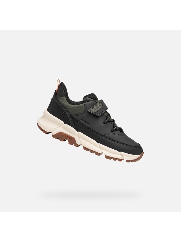Geox Černé chlapecké tenisky Geox Flexyper Plus