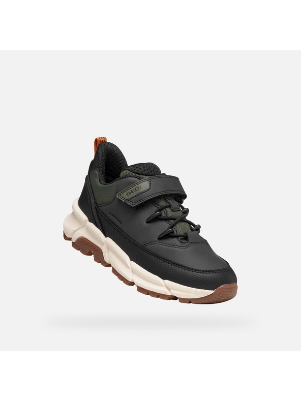 Geox Černé chlapecké tenisky Geox Flexyper Plus