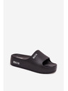 BIG STAR SHOES Dámské pantofle na masivní platformě Big Star – černé