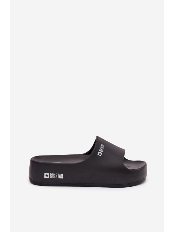 BIG STAR SHOES Dámské pantofle na masivní platformě Big Star – černé