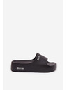 BIG STAR SHOES Dámské pantofle na masivní platformě Big Star – černé