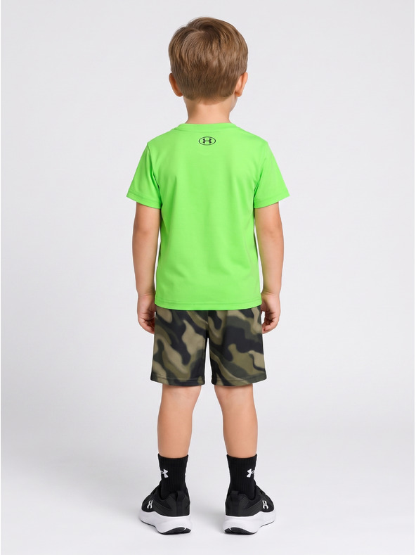 Under Armour Chlapecký set Under Armour UA TECH PRINTED SS SHORT SET-GRN