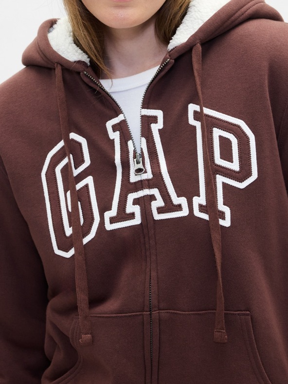 GAP Zateplená mikina Logo Sherpa GAP