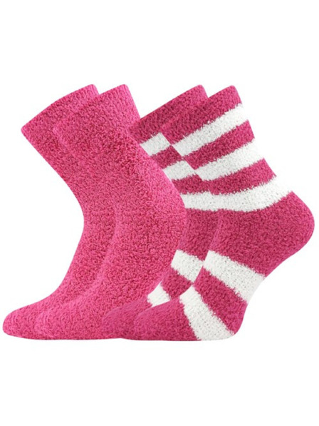 BOMA Sada dvou - ponožky Boma domácí růžové (Světlana-magenta)