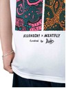 Meatfly Meatfly unisex tričko Big Shock Linocut White