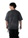 Meatfly Meatfly unisex tričko Big Shock Krajdos Black Acid Wash