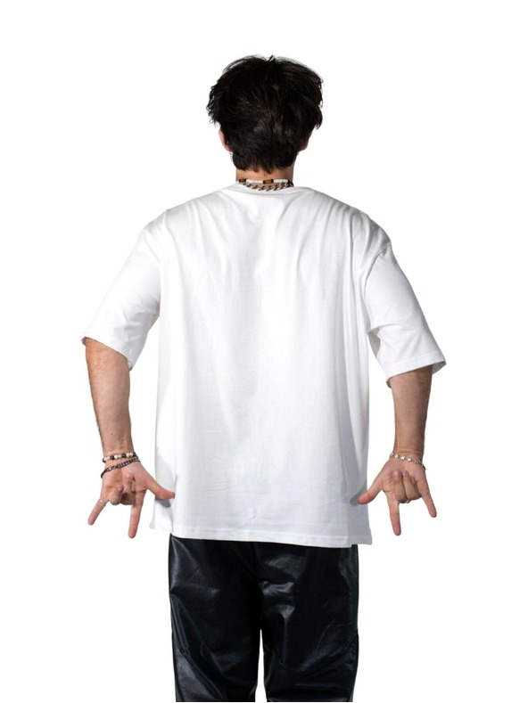 Meatfly Meatfly unisex tričko Big Shock Krajdos White