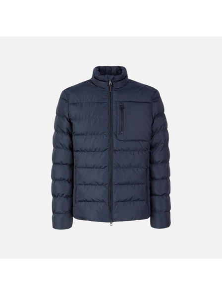 Geox Tmavě modrá pánská péřová bunda Geox Snake