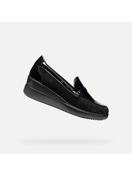 Geox Černé dámské mokasíny Geox Stardust