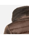 Geox Tmavě hnědá dámská péřová bunda Geox Bettanie