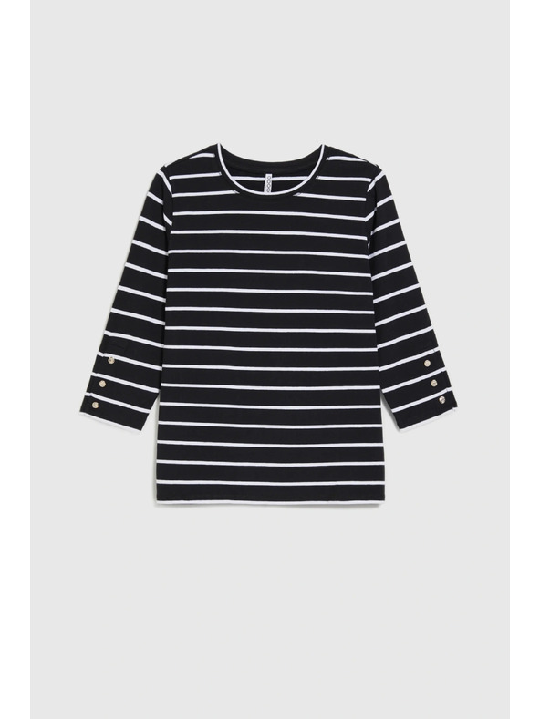 Moodo Black Striped Blouse Moodo