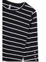 Moodo Black Striped Blouse Moodo