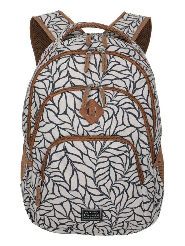 Travelite Batoh Travelite Basics Backpack Print Off-White