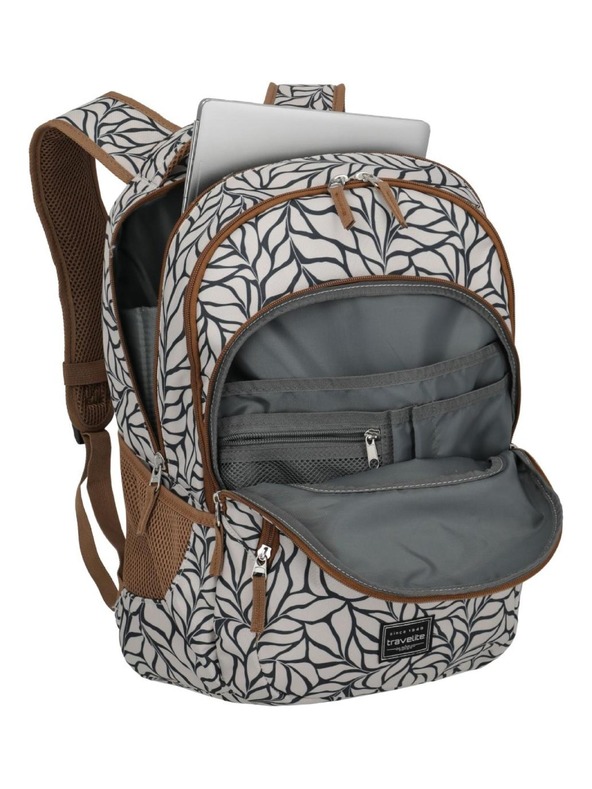 Travelite Batoh Travelite Basics Backpack Print Off-White