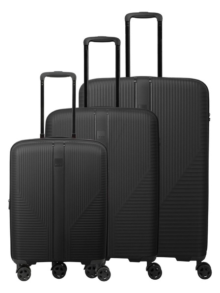 Travelite Sada cestovních kufrů Travelite Air Stripe S exp, M exp, L Black
