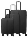 Travelite Sada cestovních kufrů Travelite Air Stripe S exp, M exp, L Black