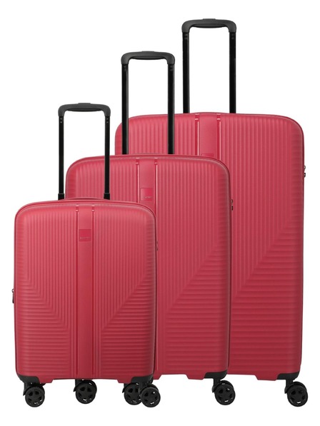 Travelite Sada cestovních kufrů Travelite Air Stripe S exp, M exp, L Red