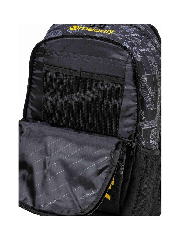 Meatfly Meatfly batoh Basejumper Blueprint Black 22 L