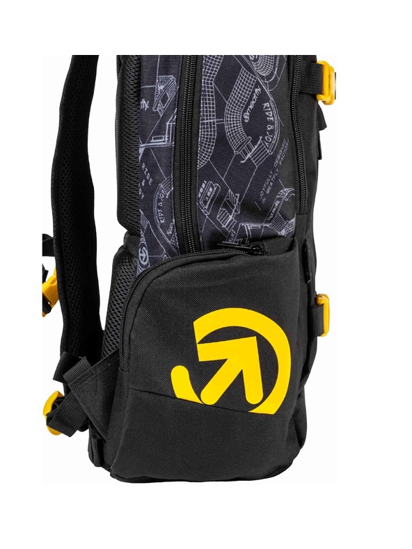 Meatfly Meatfly batoh Basejumper Blueprint Black 22 L