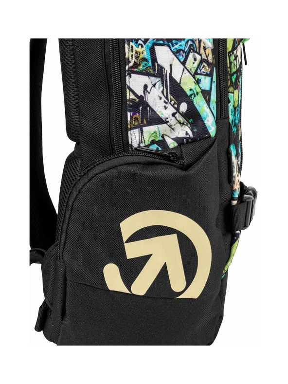 Meatfly Meatfly batoh Basejumper Green Graffity 22 L