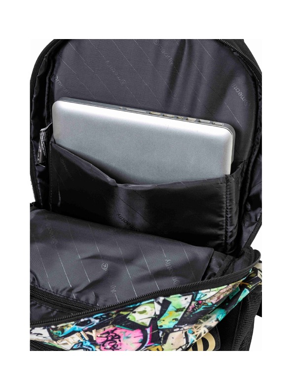 Meatfly Meatfly batoh Basejumper Green Graffity 22 L