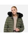 Geox Khaki dámská péřová bunda Geox Catria