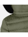 Geox Khaki dámská péřová bunda Geox Catria