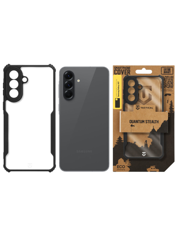 Tactical Tactical Quantum Stealth Kryt pro Samsung Galaxy A57 Clear/Black