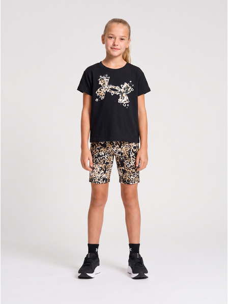 Under Armour Dívčí set Under Armour UA PRINTED BIKE SHORT SET-BLK