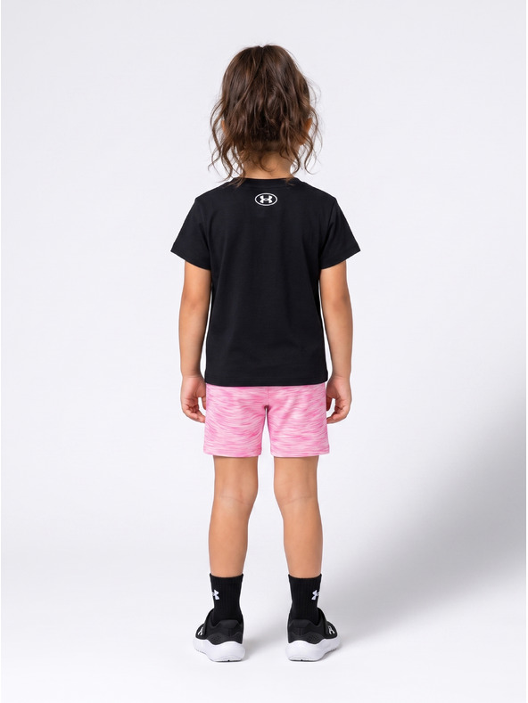 Under Armour Dívčí set Under Armour UA TWIST BIKE SHORT SET-BLK