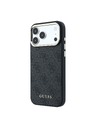 Guess Guess PU Leather 4G Gold Frame MagSafe Zadní Kryt pro iPhone 18 Pro Black