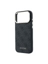 Guess Guess PU Leather 4G Gold Frame MagSafe Zadní Kryt pro iPhone 18 Pro Black