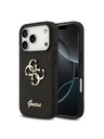 Guess Guess PU Fixed Glitter 4G Metal Logo Zadní Kryt pro iPhone 18 Pro Black