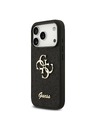 Guess Guess PU Fixed Glitter 4G Metal Logo Zadní Kryt pro iPhone 18 Pro Black
