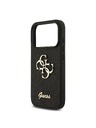 Guess Guess PU Fixed Glitter 4G Metal Logo Zadní Kryt pro iPhone 18 Pro Black
