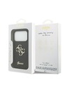 Guess Guess PU Fixed Glitter 4G Metal Logo Zadní Kryt pro iPhone 18 Pro Black