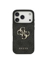 Guess Guess PU 4G Metal Logo Zadní Kryt pro iPhone 18 Pro Grey