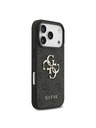 Guess Guess PU 4G Metal Logo Zadní Kryt pro iPhone 18 Pro Grey