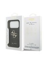 Guess Guess PU 4G Metal Logo Zadní Kryt pro iPhone 18 Pro Grey