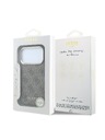 Guess Guess PU Leather 4G Gold Frame MagSafe Zadní Kryt pro iPhone 18 Pro Max Brown