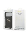 Guess Guess PU 4G Metal Logo Zadní Kryt pro iPhone 18 Pro Max Grey