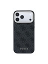 Guess Guess PU Leather 4G Gold Frame MagSafe Zadní Kryt pro iPhone 18 Pro Max Black