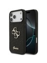Guess Guess PU Fixed Glitter 4G Metal Logo Zadní Kryt pro iPhone 18 Pro Max Black